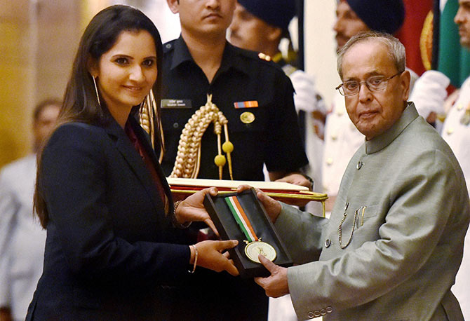 Sania Arjuna award
